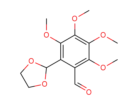 Molecular Structure of 95306-78-8 (Benzaldehyde, 2-(1,3-dioxolan-2-yl)-3,4,5,6-tetramethoxy-)