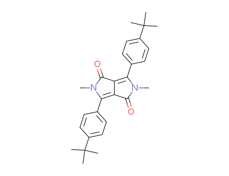 Molecular Structure of 107680-85-3 (Pyrrolo[3,4-c]pyrrole-1,4-dione,
3,6-bis[4-(1,1-dimethylethyl)phenyl]-2,5-dihydro-2,5-dimethyl-)