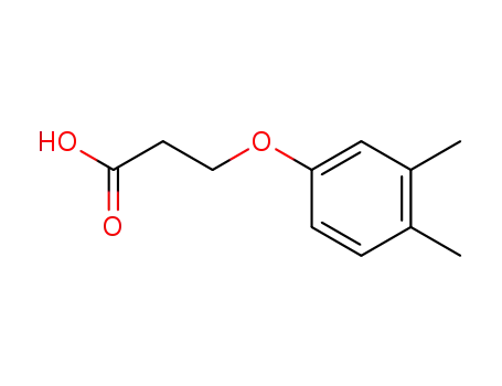 Molecular Structure of 25173-39-1 (Propanoic acid, 3-(3,4-dimethylphenoxy)-)