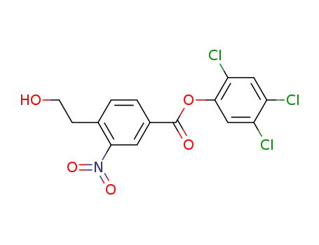 Molecular Structure of 134020-63-6 (2,4,5-Trichlorophenyl 4'-(2-hydroxyethyl)-3'-nitrobenzoate)