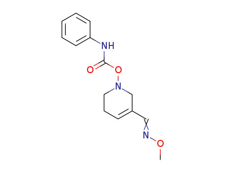 3-PYRIDINECARBOXALDEHYDE,1,2,5,6-TETRAHYDRO-1-(((PHENYLAMINO)CARBONYL)OXY)-,3-(O-METHYLOXIME),(E)-