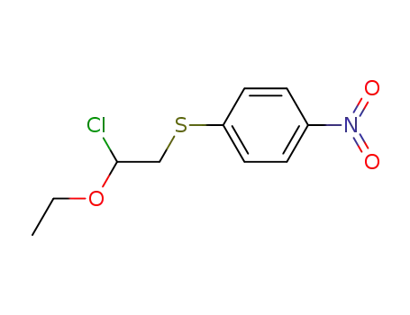 Molecular Structure of 81146-73-8 (p-nitrophenyl 2-ethoxy-2-chloroethyl sulfide)
