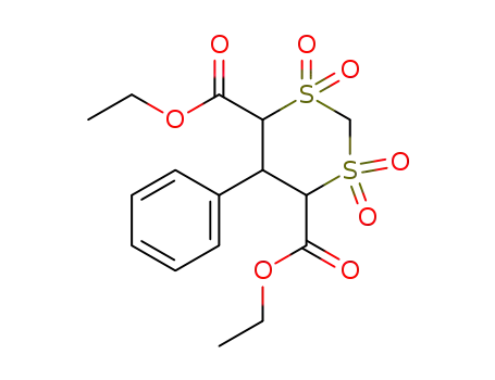 1,3-Dithiane-4,6-dicarboxylic acid, 5-phenyl-, diethyl ester,
1,1,3,3-tetraoxide