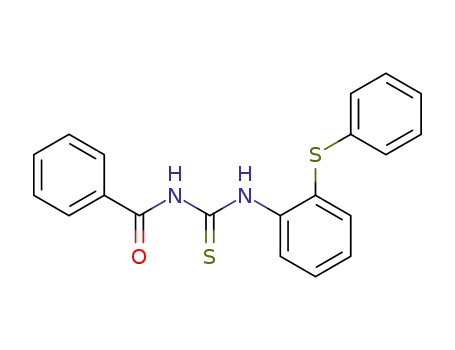 Molecular Structure of 76838-39-6 (1-Benzoyl-3-(2-phenylsulfanyl-phenyl)-thiourea)