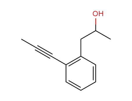 Benzeneethanol, a-methyl-2-(1-propynyl)-