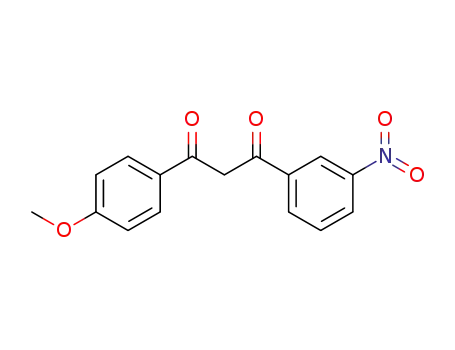 Molecular Structure of 37975-16-9 (1-(4-methoxyphenyl)-3-(3-nitrophenyl)propane-1,3-dione)
