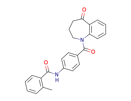 2-Methyl-N-[4-[(2, 3, 4, 5-tetrahydro-5-oxo-1H-1-benzazepin-1-yl)carbonyl]phenyl]benzamide