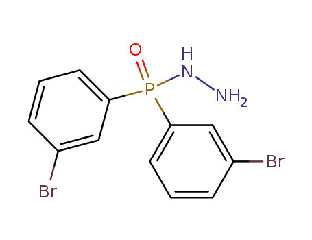 Molecular Structure of 51104-04-2 (Di-m-bromophenyl-phosphinsaeurehydrazid)