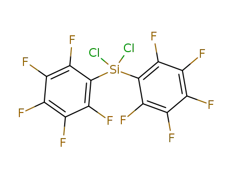 Molecular Structure of 20160-45-6 (Silane, dichlorobis(pentafluorophenyl)-)