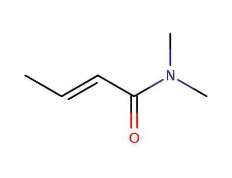 Molecular Structure of 14064-75-6 (2-Butenamide, N,N-dimethyl-, (2E)-)
