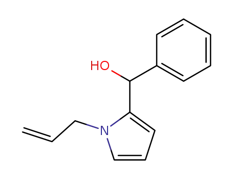 Molecular Structure of 154047-18-4 ((1-Allyl-1H-pyrrol-2-yl)-phenyl-methanol)