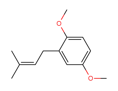 Molecular Structure of 79233-13-9 (1,4-dimethoxy-2-(3-methylbut-2-en-1-yl)benzene)