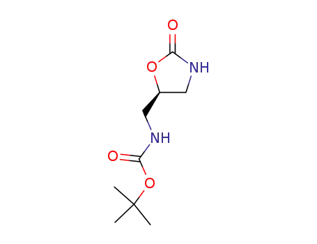 Carbamic acid, [[(5S)-2-oxo-5-oxazolidinyl]methyl]-, 1,1-dimethylethyl ester