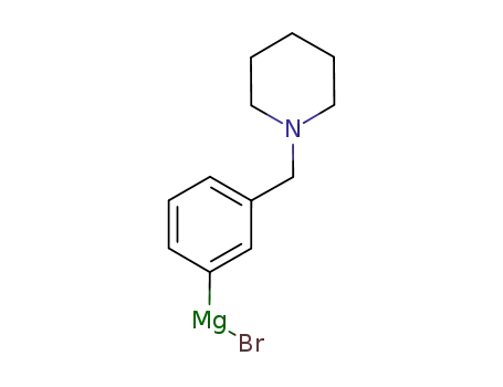Molecular Structure of 480424-82-6 (Bromo-[3-(1-piperidylmethyl)phenyl]magnesium)
