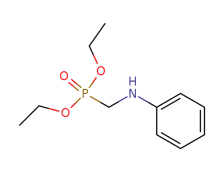 Molecular Structure of 56875-30-0 (Phosphonic acid, [(phenylamino)methyl]-, diethyl ester)