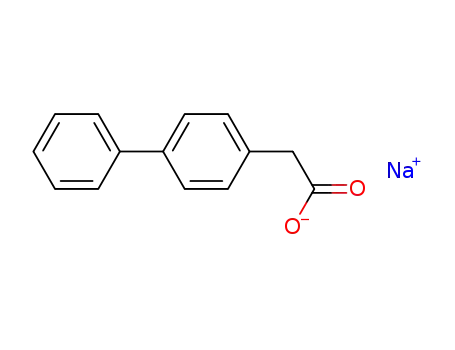 Molecular Structure of 80726-63-2 ([1,1'-Biphenyl]-4-acetic acid, sodium salt)