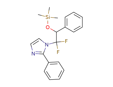 Molecular Structure of 341529-17-7 (1-(1,1-DIFLUORO-2-PHENYL-2-TRIMETHYLSILOXY-ETHYL)-2-PHENYLIMIDAZOLE)