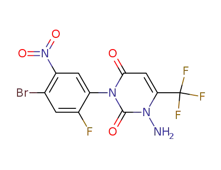 1-amino-3-(4-bromo-2-fluoro-5-nitrophenyl)-6-tri-fluoromethyl-2,4-(1H,3H)-pyrimidinedione