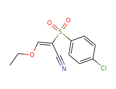 2-[(4-Chlorophenyl)sulphonyl]-3-ethoxyacrylonitrile
