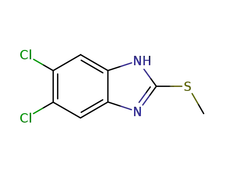 Molecular Structure of 20076-54-4 (5,6-DICHLOROBENZIMIDAZOLE)