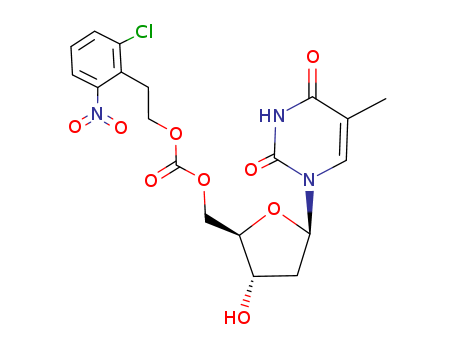 Thymidine, 5'-[2-(2-chloro-6-nitrophenyl)ethyl carbonate]