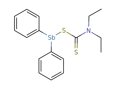 diethylaminomethanedithioate; diphenylantimony cas  1803-21-0