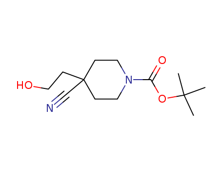 1-Piperidinecarboxylic acid, 4-cyano-4-(2-hydroxyethyl)-,
1,1-dimethylethyl ester(247133-10-4)