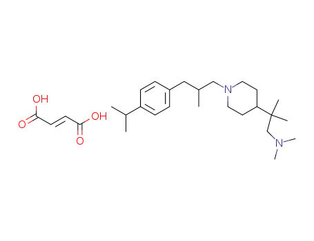 1-[3-[4-(methylethyl)phenyl]-2-methyl-propyl]-N,N,β,β-tetramethyl-4-piperidineethanamine, (E)-2-butenedioate
