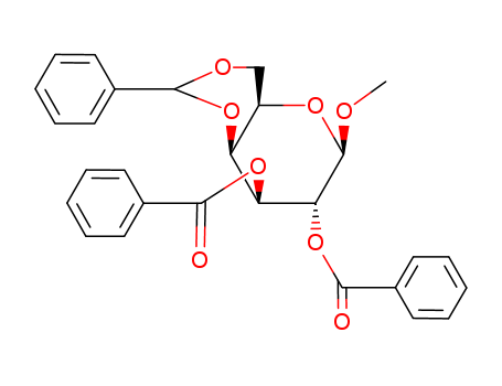 53598-03-1,METHYL 2,3-DIBENZOYL-4,6-O-BENZYLIDENE-BETA-D-GALACTOPYRANOSIDE,Pyrano[3,2-d]-1,3-dioxin,b-D-galactopyranoside deriv.; NSC38954