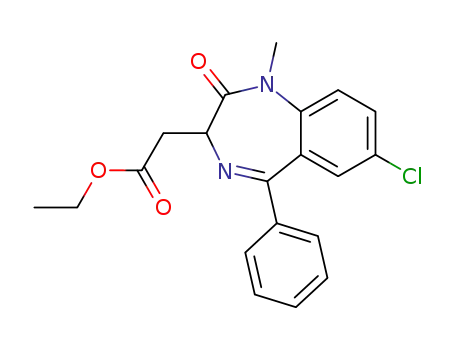 (7-Chloro-1-methyl-2-oxo-5-phenyl-2,3-dihydro-1H-benzo[e][1,4]diazepin-3-yl)-acetic acid ethyl ester