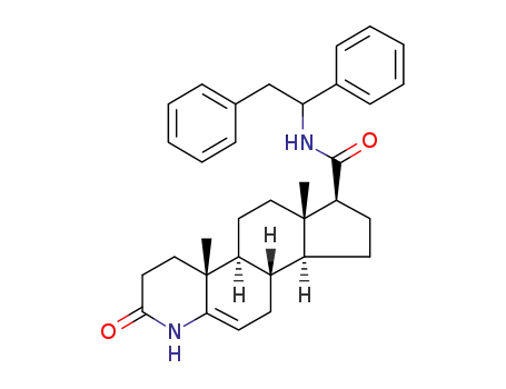 N-(1,2-diphenylethyl)-3-oxo-4-azaandrost-5-ene-17β-carboxamide