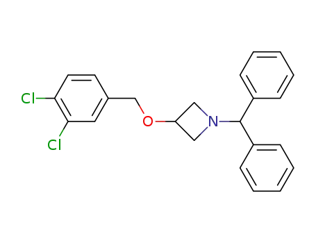 Molecular Structure of 232599-04-1 (3-(3,4-Dichlorobenzyloxy)-1-(diphenylmethyl)azetidine)