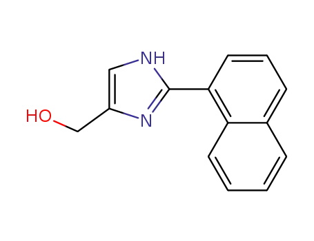 Molecular Structure of 179333-65-4 (2-(1-NAPHTHYL)-4-(HYDROXYMETHYL)IMIDAZOLE)
