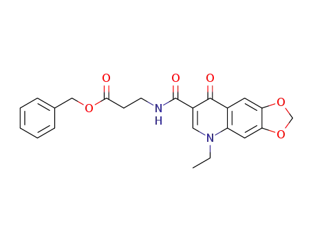 Benzyl 3-N-(1-Ethyl-1,4-Dihydro-6,7-Methylenedioxy-4-Oxoquinoline-3-Carbonyl)Aminopropionate