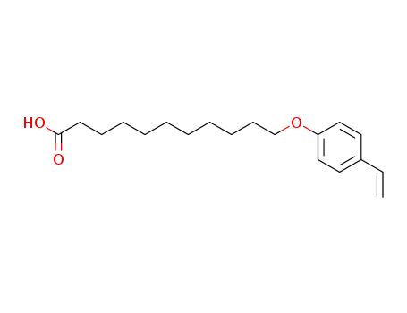 Molecular Structure of 100201-26-1 (Undecanoic acid, 11-(4-ethenylphenoxy)-)