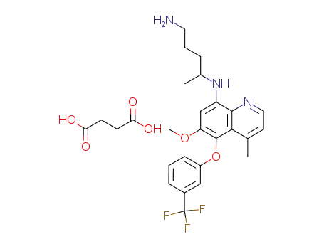 Molecular Structure of 80065-56-1 (N-[6-methoxy-4-methyl-5-[3-(trifluoromethyl)phenoxy]quinolin-8-yl]pent ane-1,2-diamine)