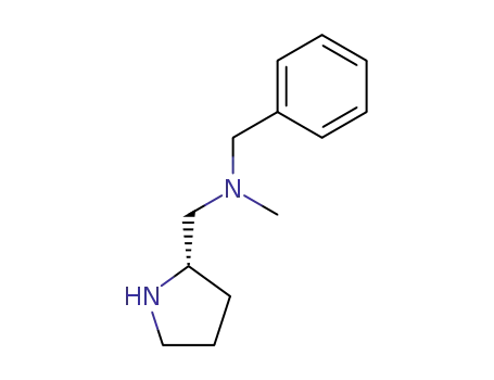 Molecular Structure of 177948-63-9 (Benzyl-Methyl-(S)-1-pyrrolidin-2-ylMethyl-aMine)