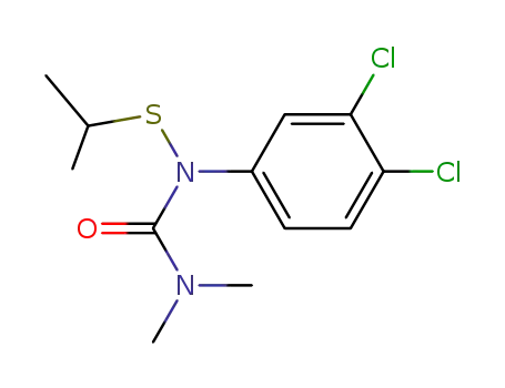 Molecular Structure of 61208-39-7 (N-(3,4-dichlorophenyl)-N-isopropylthio-N',N'-dimethyl-urea)