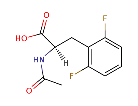 Molecular Structure of 266360-56-9 (N-Acetyl-3-(2,6-difluoro-phenyl)-D-alanine)