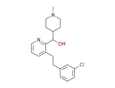 Molecular Structure of 170727-67-0 ({3-[2-(3-chloro-phenyl)-ethyl]-pyridin-2-yl}-(1-methyl-piperidin-4-yl)-methanol)