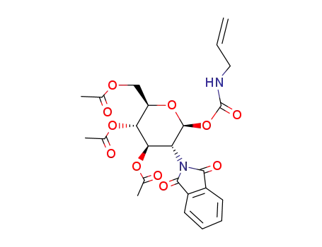 Molecular Structure of 150630-95-8 (3,4,6-tri-O-acetyl-1-O-(N-allyl)carbamoyl-2-deoxy-2-phthalimido-β-D-glucopyranose)