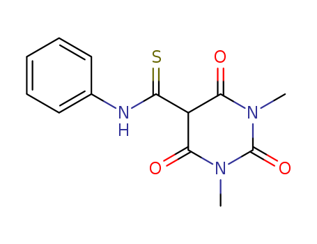 5-Pyrimidinecarbothioamide, hexahydro-1,3-dimethyl-2,4,6-trioxo-N-phenyl-