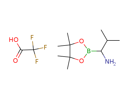 2-methyl-1-(4,4,5,5-tetramethyl-1,3,2-dioxaborolan-2-yl)propan-1-amine; 2,2,2-trifluoroacetic acid