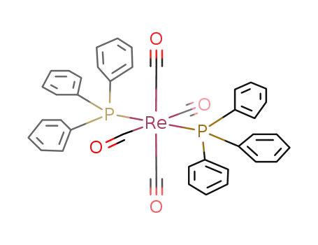 Molecular Structure of 118228-22-1 (mer,trans-Re(CO)3(PPh<sub>3</sub>)2CHO)