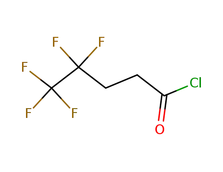 Molecular Structure of 3637-18-1 (4,4,5,5,5-pentafluoropentanoyl chloride)