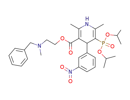 2-(N-benzyl-N-methylamino)ethyl 5-diisopropoxyphosphinyl-2,6-dimethyl-4-(3-nitrophenyl)-1,4-dihydropyridine 3-carboxylate
