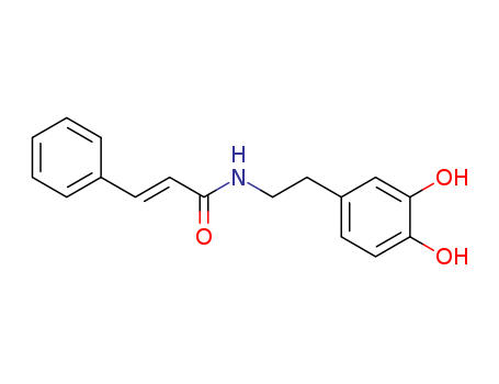 Molecular Structure of 105954-99-2 (2-Propenamide, N-[2-(3,4-dihydroxyphenyl)ethyl]-3-phenyl-)