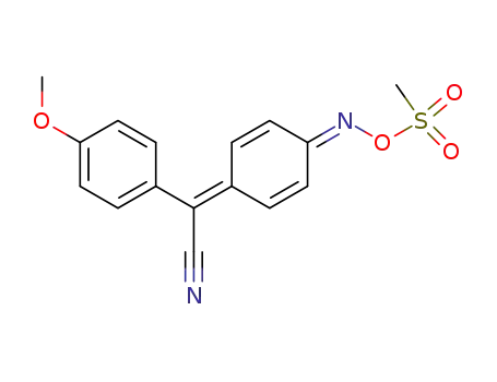 (4-Methylsulfonyloxyimino-cyclohexa-2,5-dienylidene)-(4-methoxyphenyl)-acetonitrile
