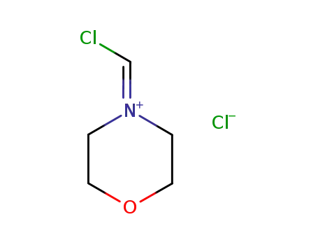 Molecular Structure of 59611-75-5 (Morpholinium, 4-(chloromethylene)-, chloride)