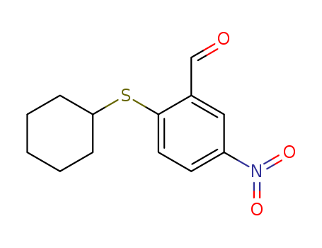 2-(Cyclohexylsulfanyl)-5-nitrobenzenecarbaldehyde